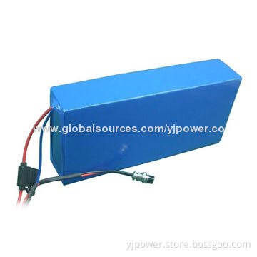 48V/20Ah Cylindrical Li-ion Battery Pack, 2.75V Discharge Cut-off Voltage, No Memory Effect